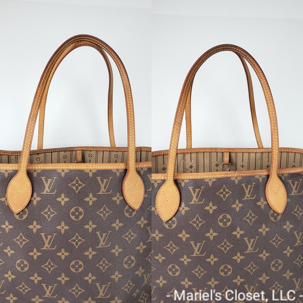 Authentic Louis Vuitton Neverfull MM #2646M - Picture 4 of 9